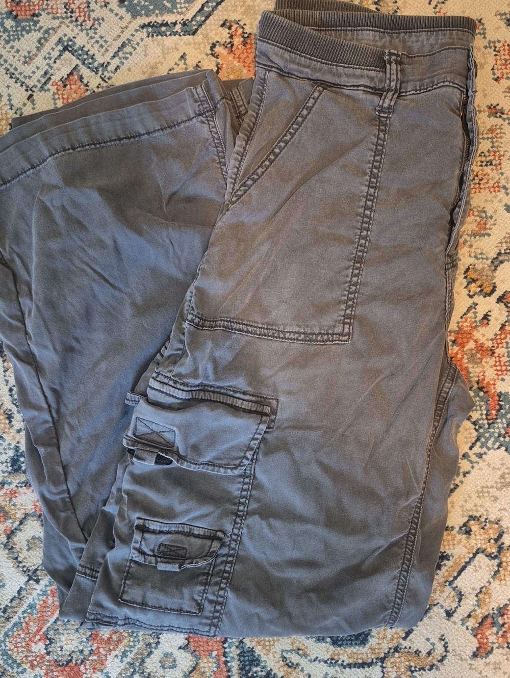 American Eagle Outfitters Gray Utility Cargo Pants